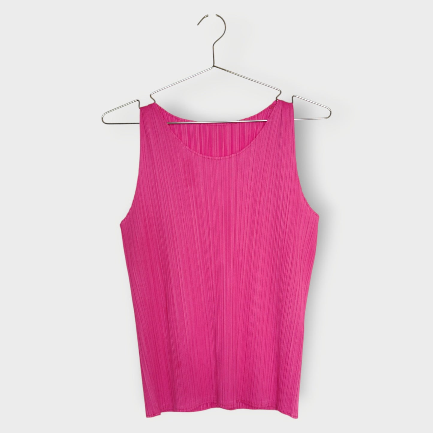Pleat Scoop Neck Tank