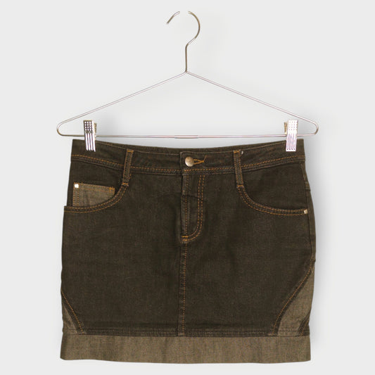 Panelled Denim Mini
