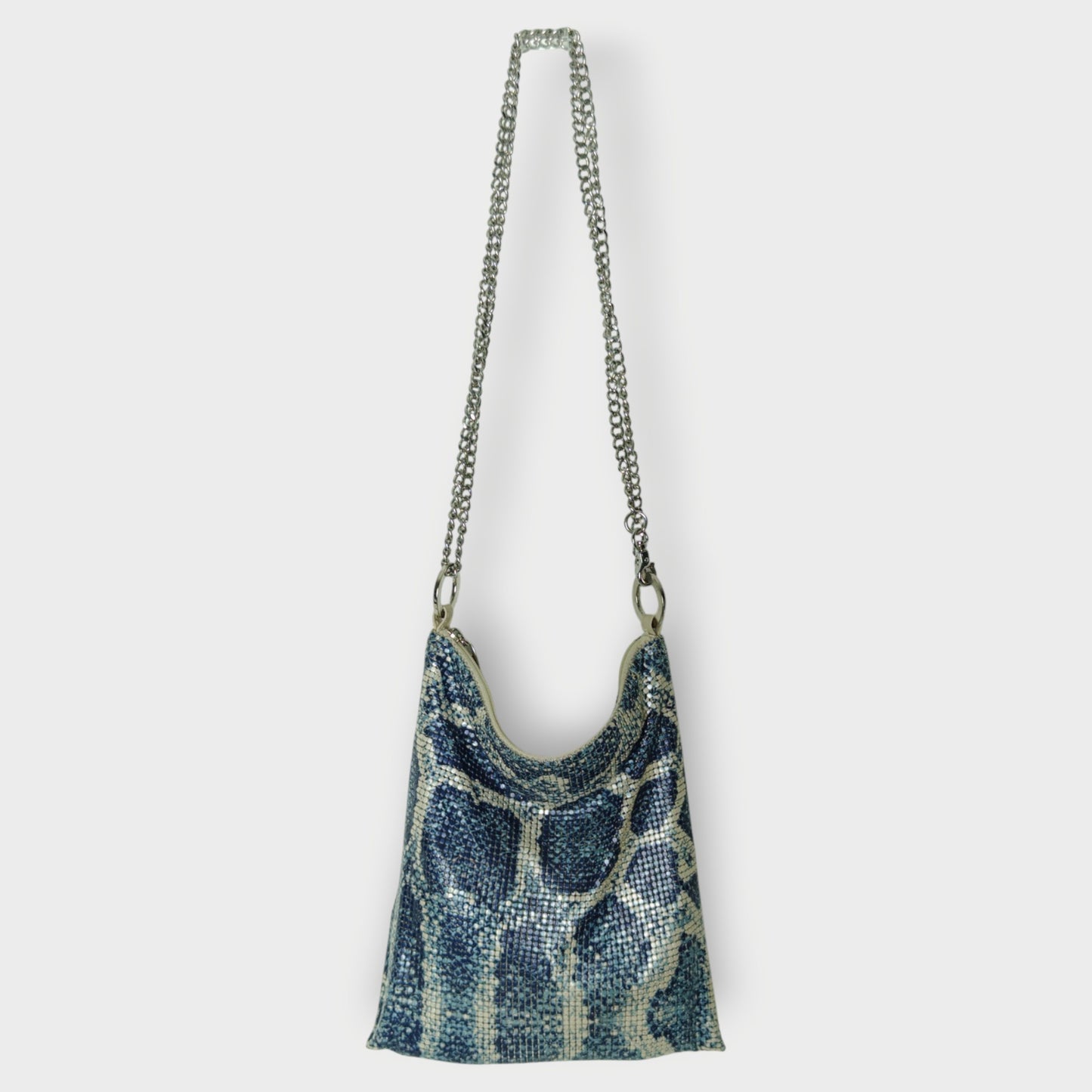 Snake Print Mesh Bag