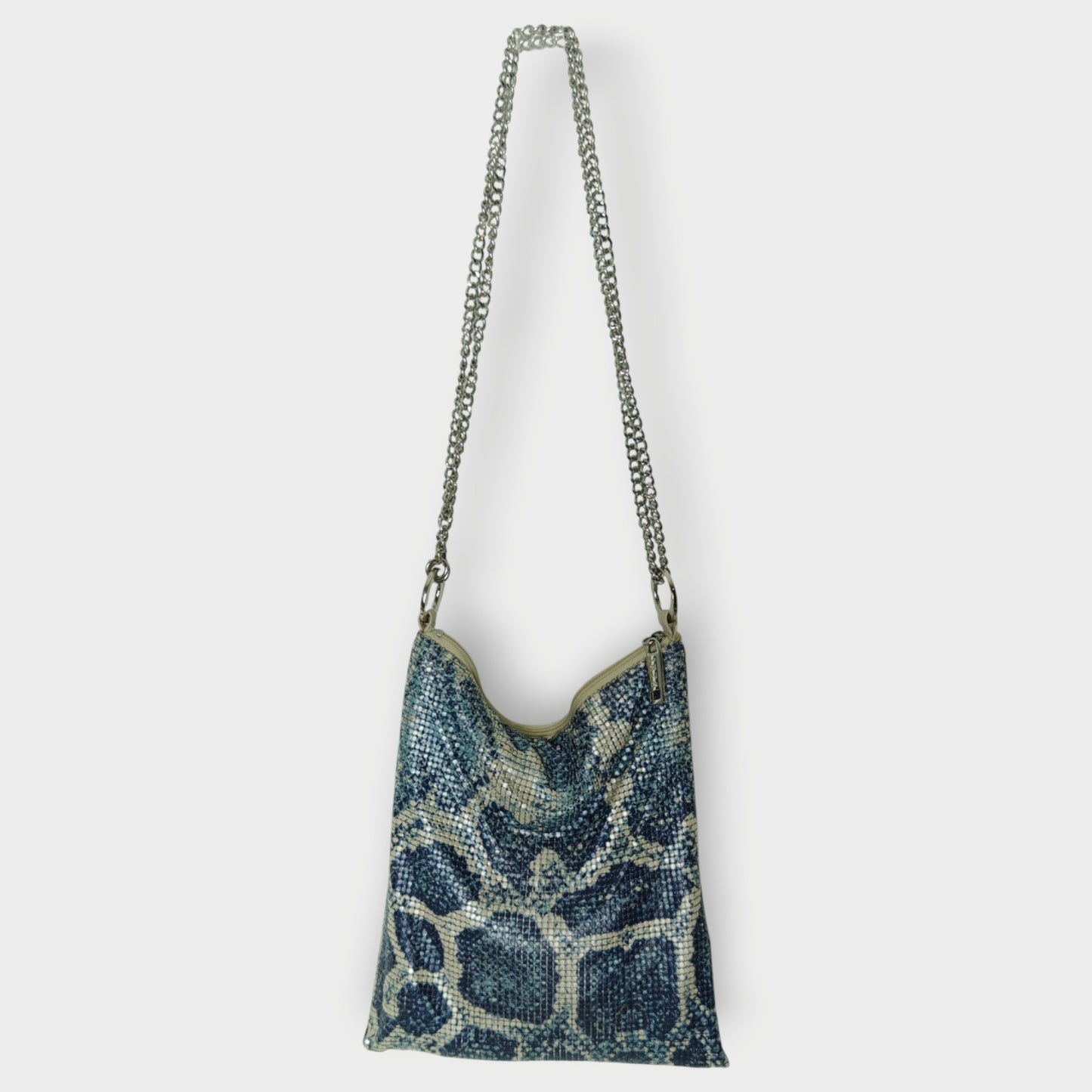 Snake Print Mesh Bag
