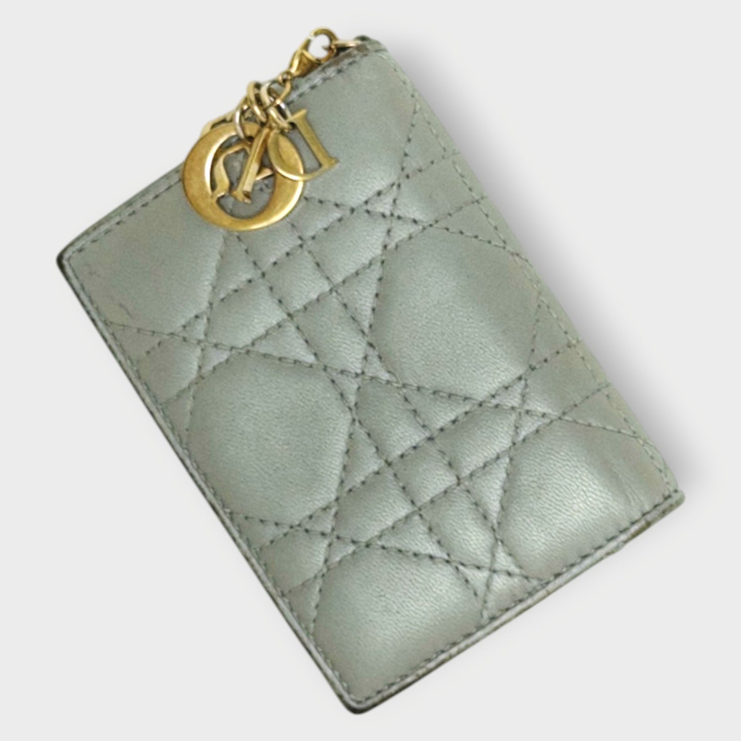 Quilted Lady Dior Lotus Wallet
