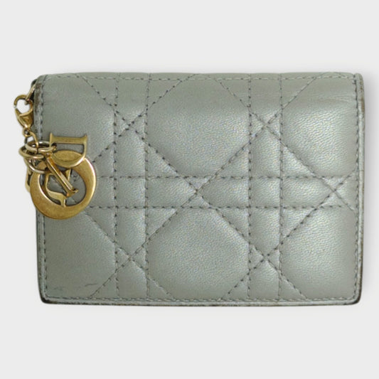 Quilted Lady Dior Lotus Wallet