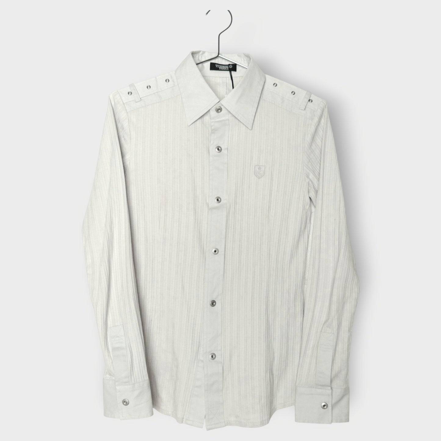 Ribbed Snap Button Shirt