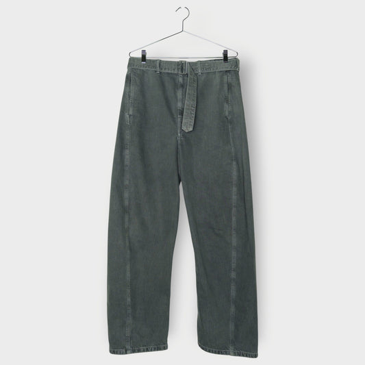 Twisted Belted Denim Jeans