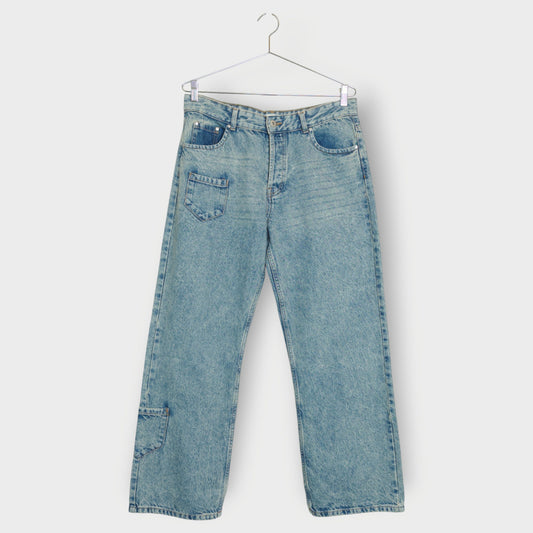 Pocket Detail Straight Leg Jeans