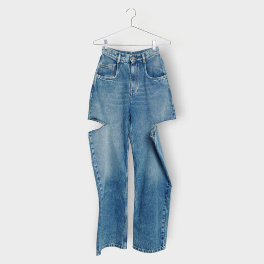 Slashed Detail Jeans