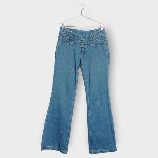 Panelled Low Rise Jeans