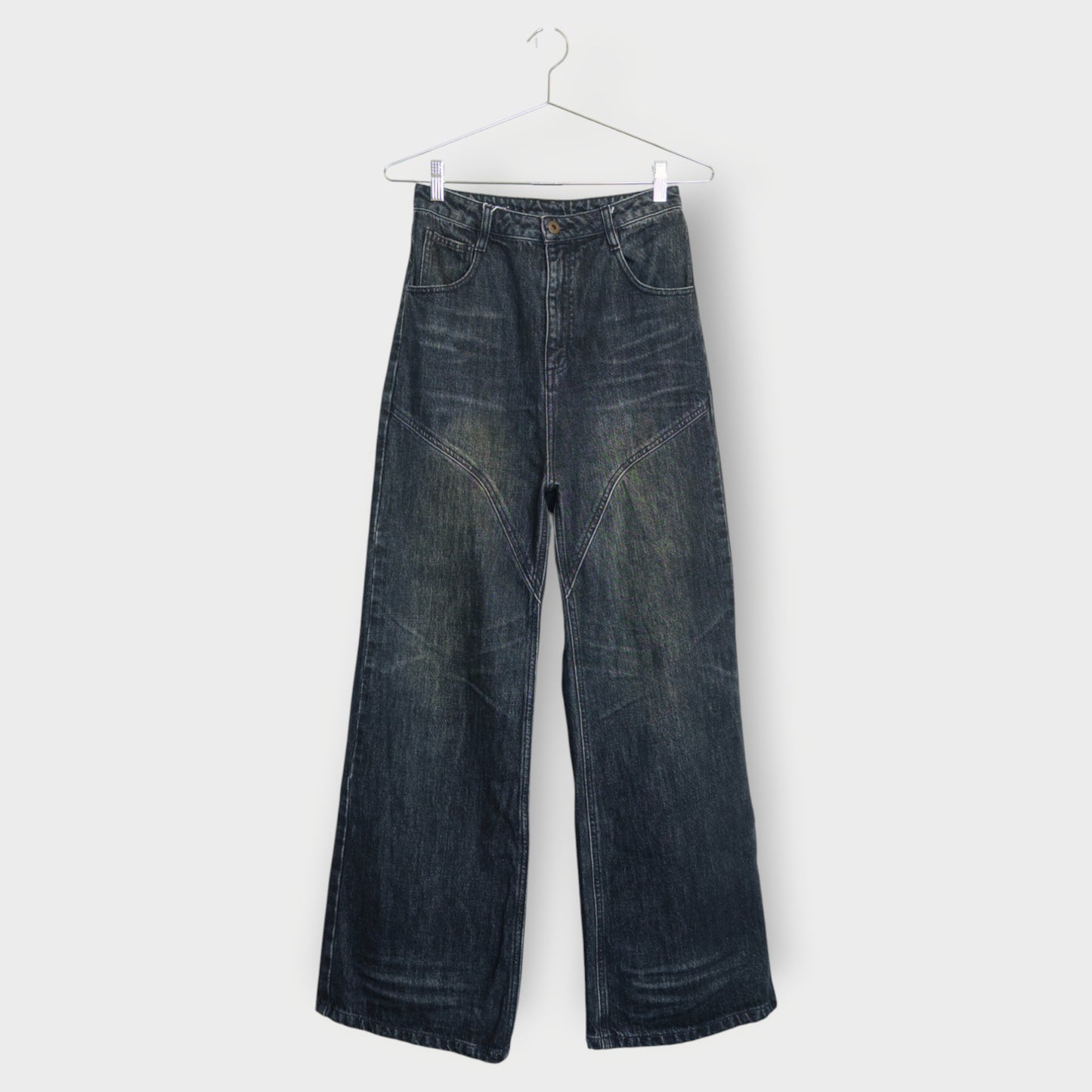 Panelled High Waist Jeans