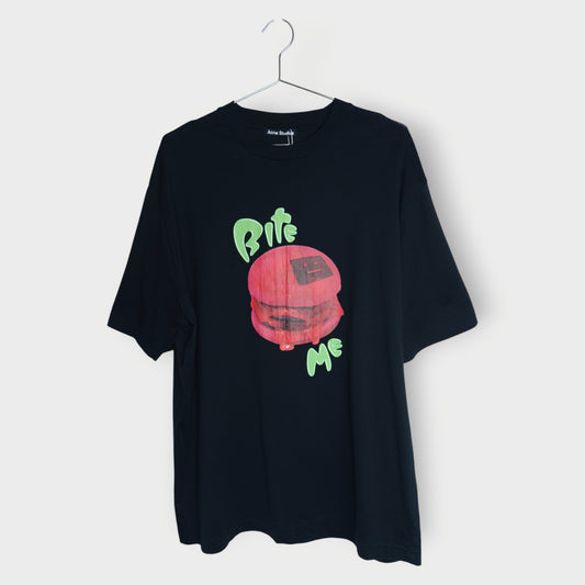 Black Bite Me Print T-Shirt #GCYESC