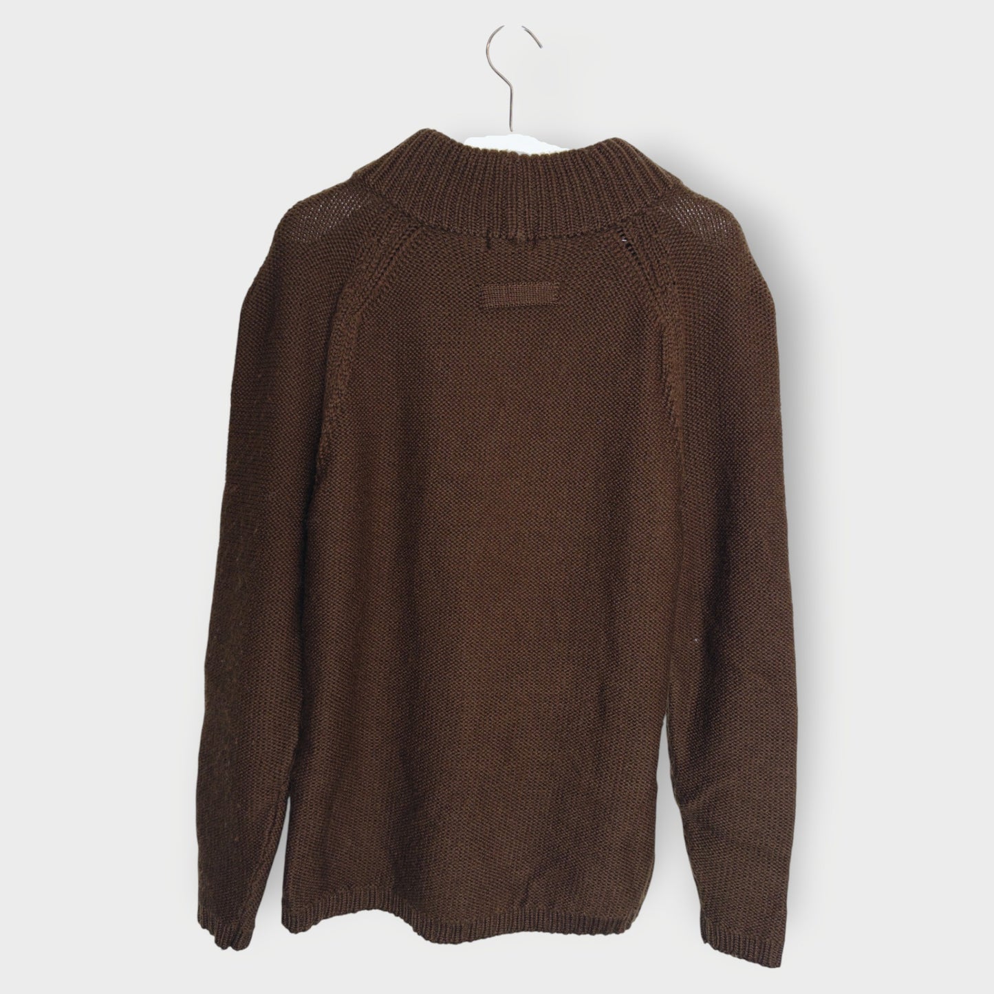 Wool Knit V-Neck Jumper