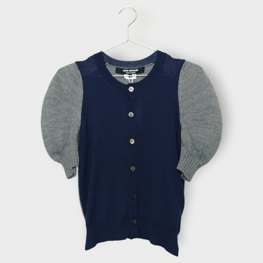 Short Puff Sleeve Cardigan