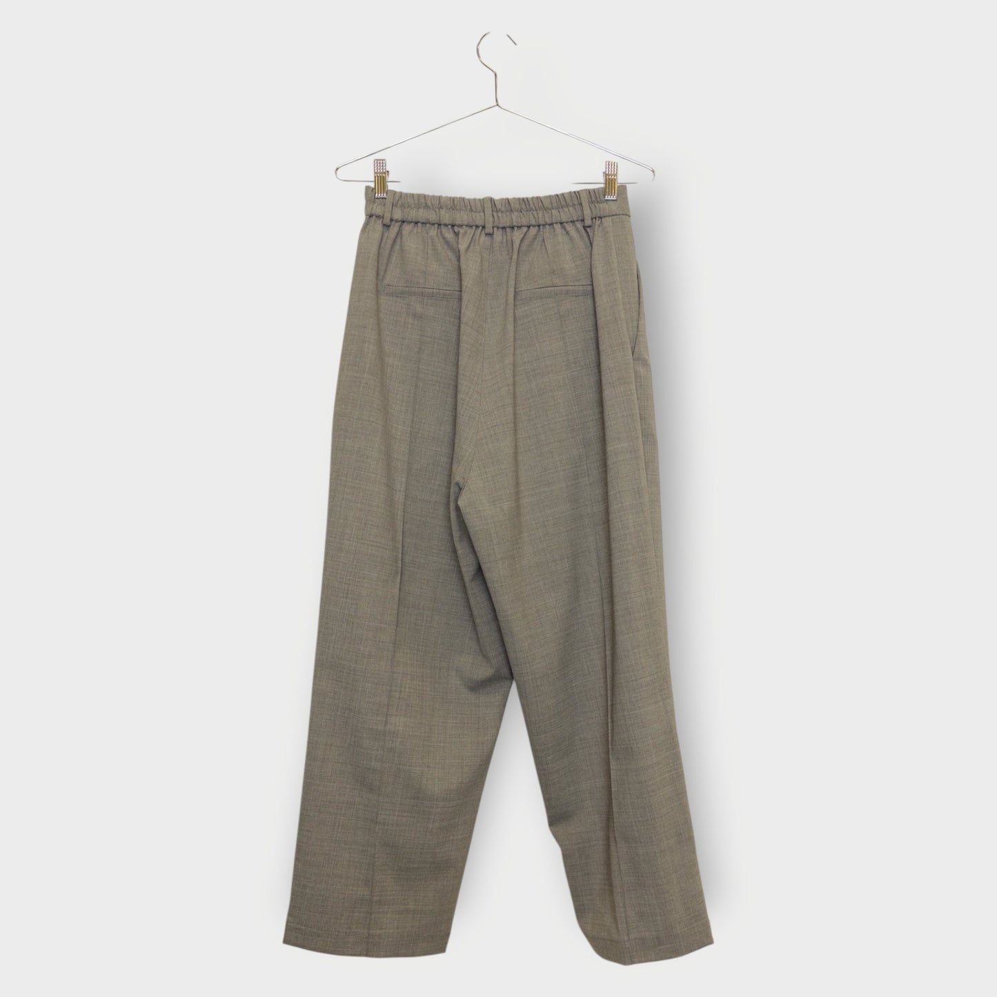 Wool Blend Tailored Pants
