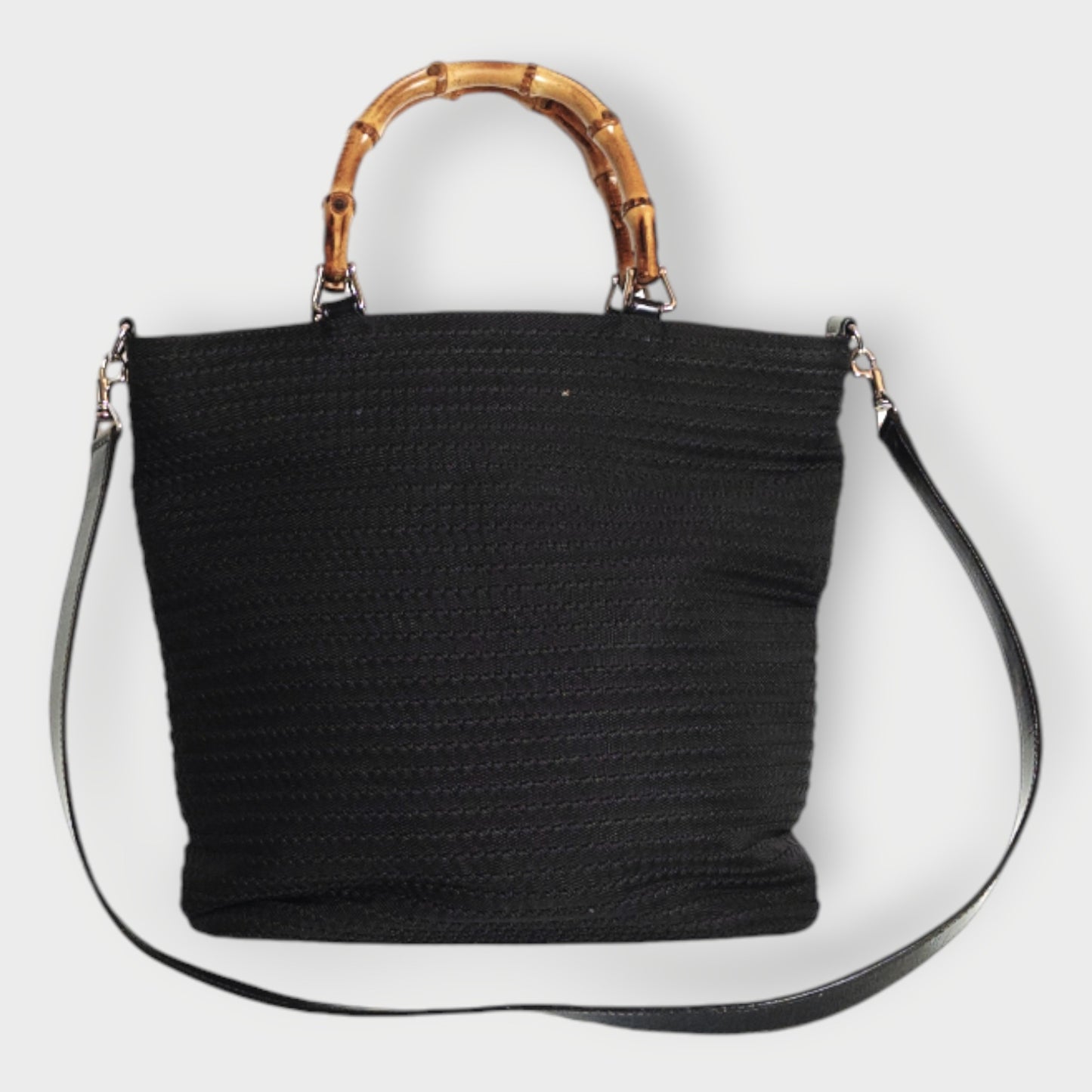 Bamboo Nylon Shoulder Bag