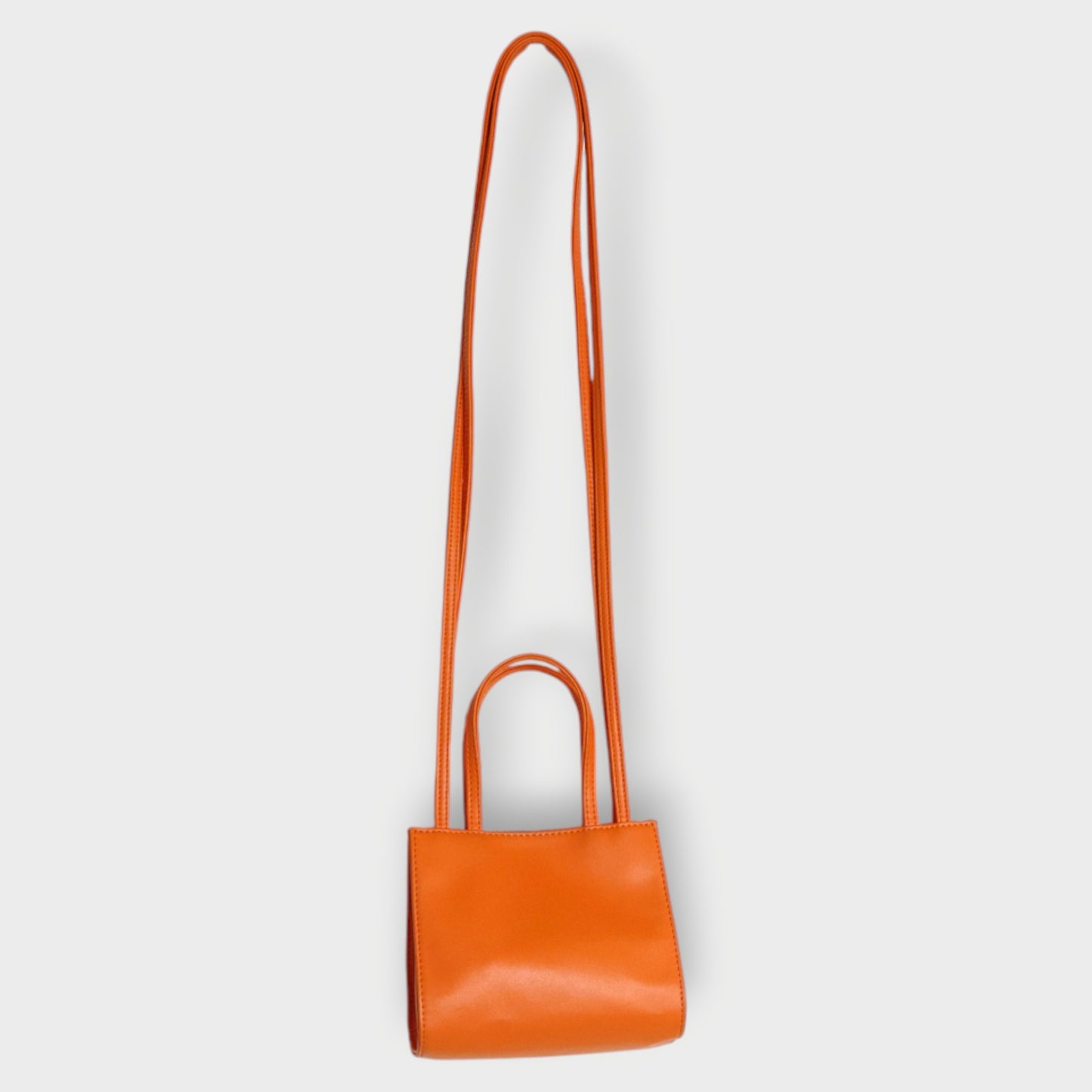 Faux Leather Mini Shopping Bag