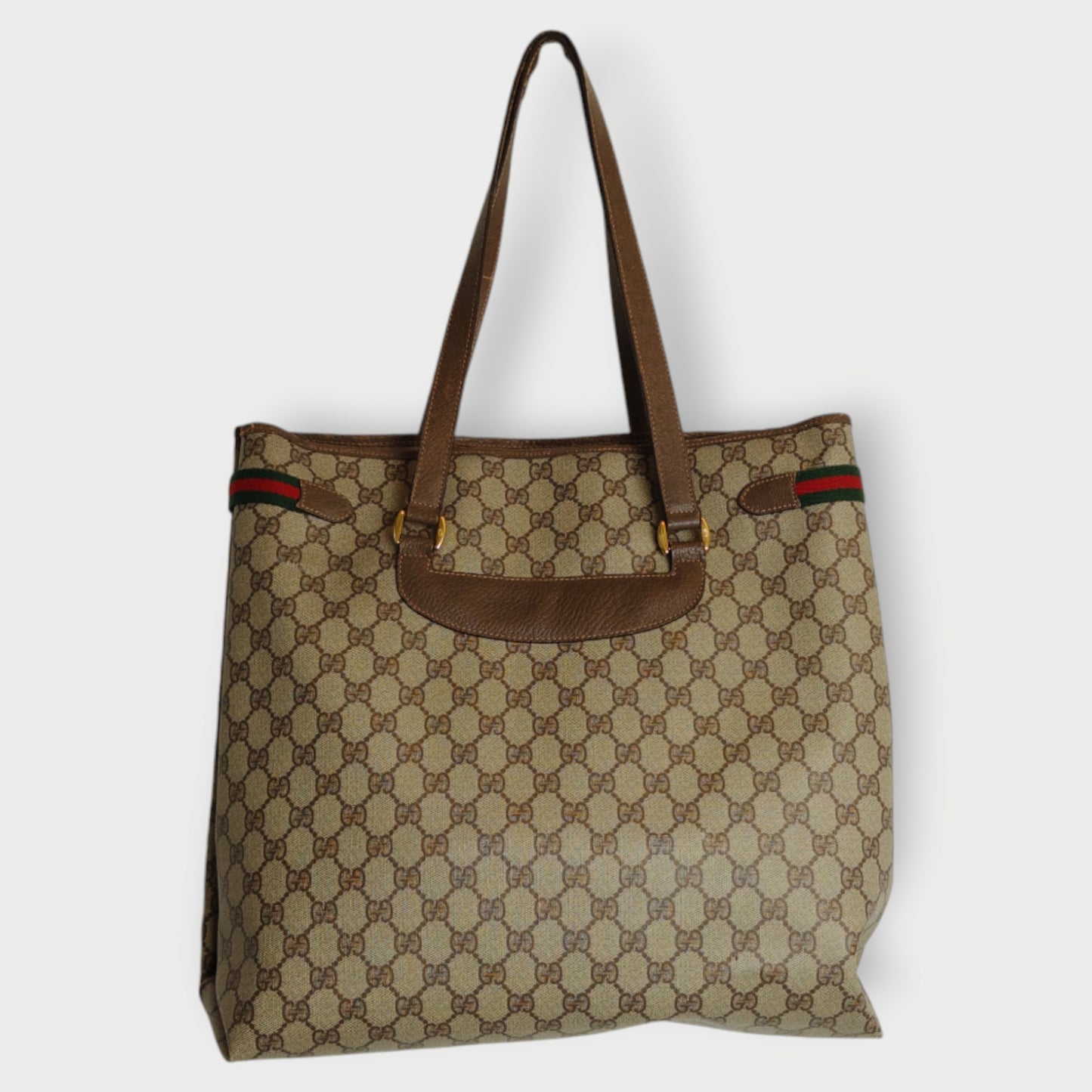 GG Supreme Web Sherry Line Tote Bag