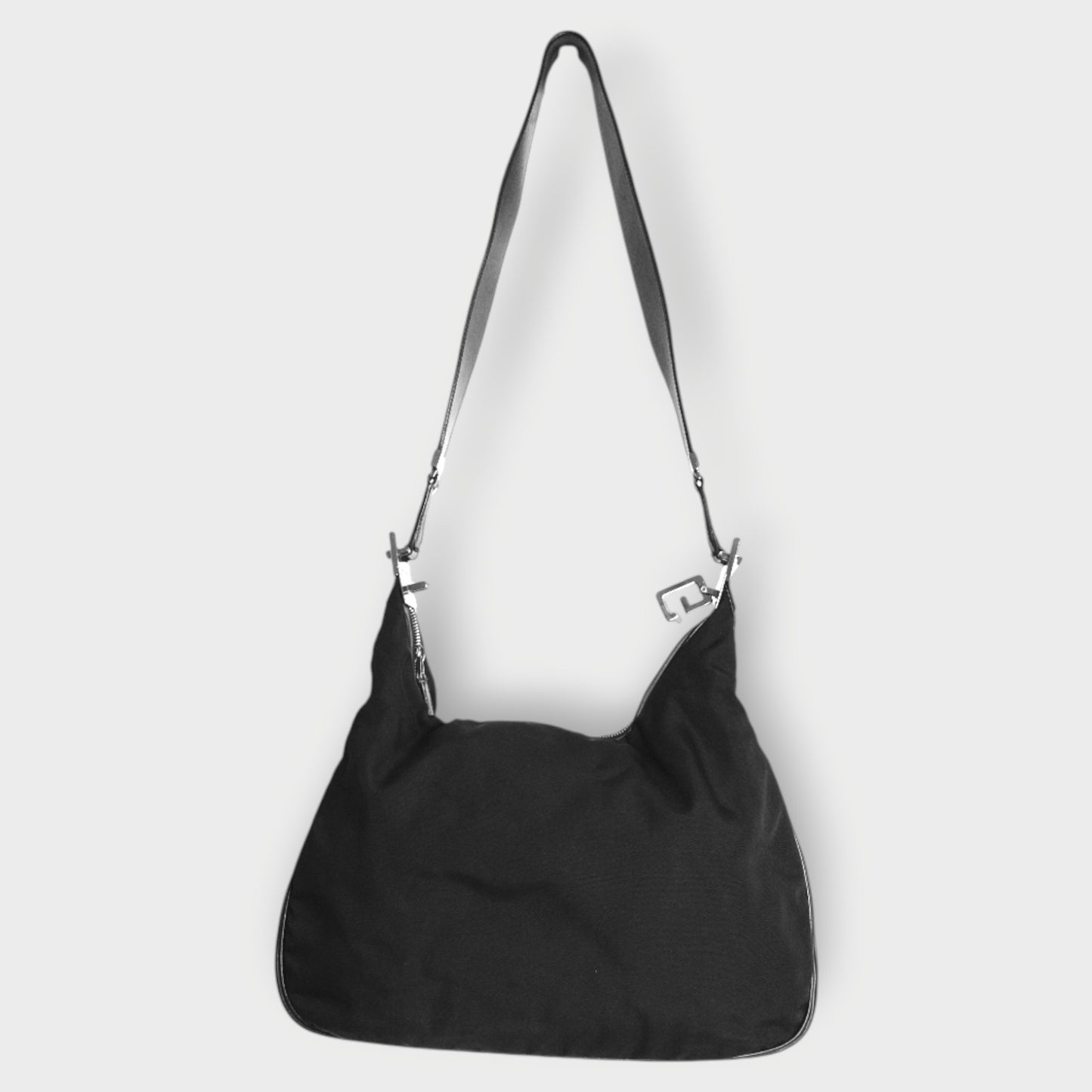 Nylon G Clasp Shoulder Bag