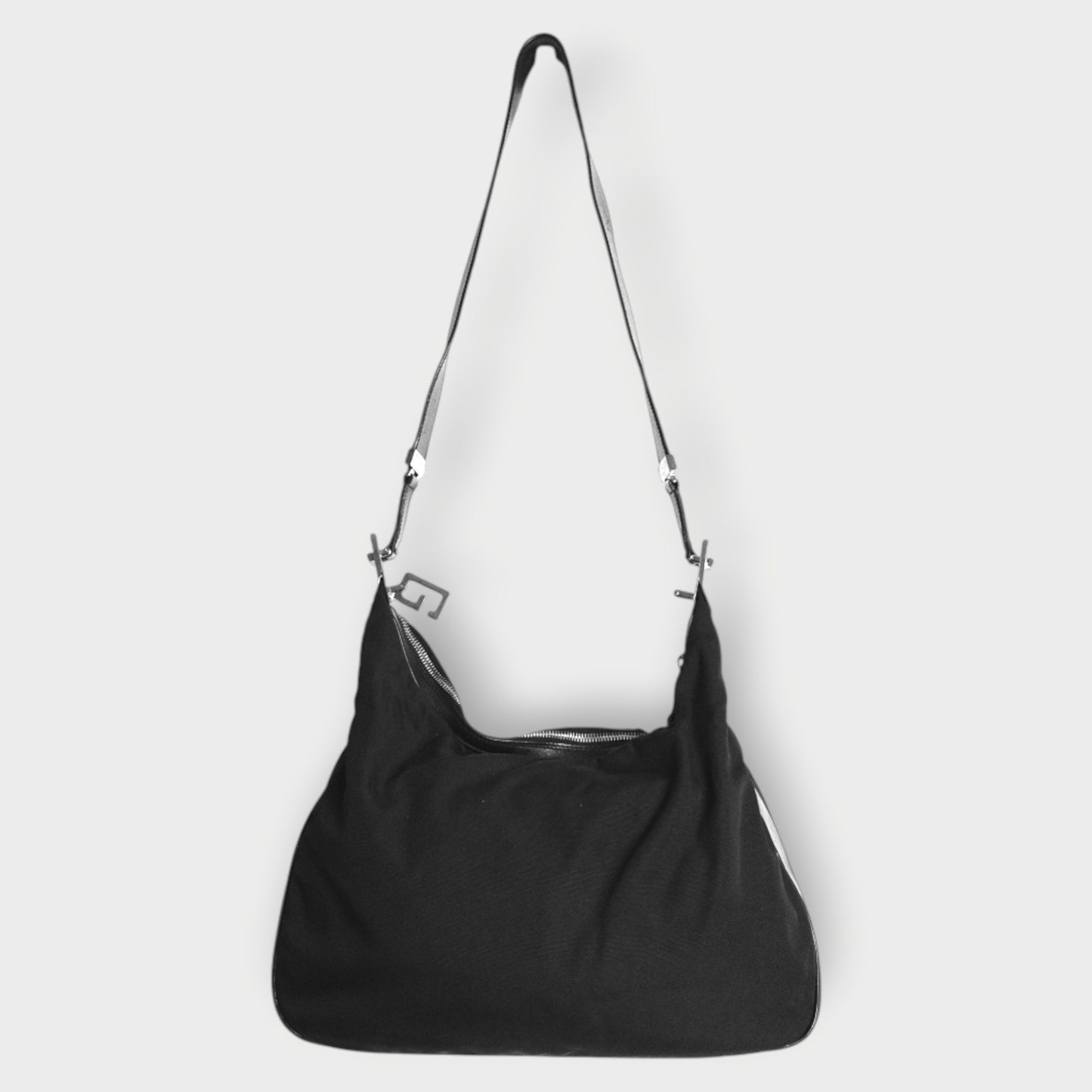Nylon G Clasp Shoulder Bag