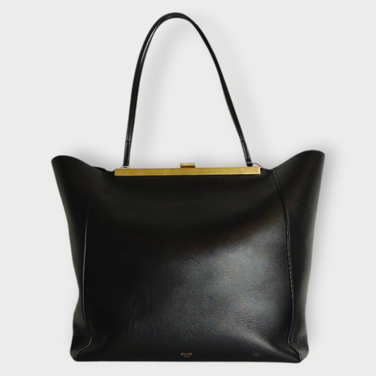 Lamb Skin Leather Tote Bag