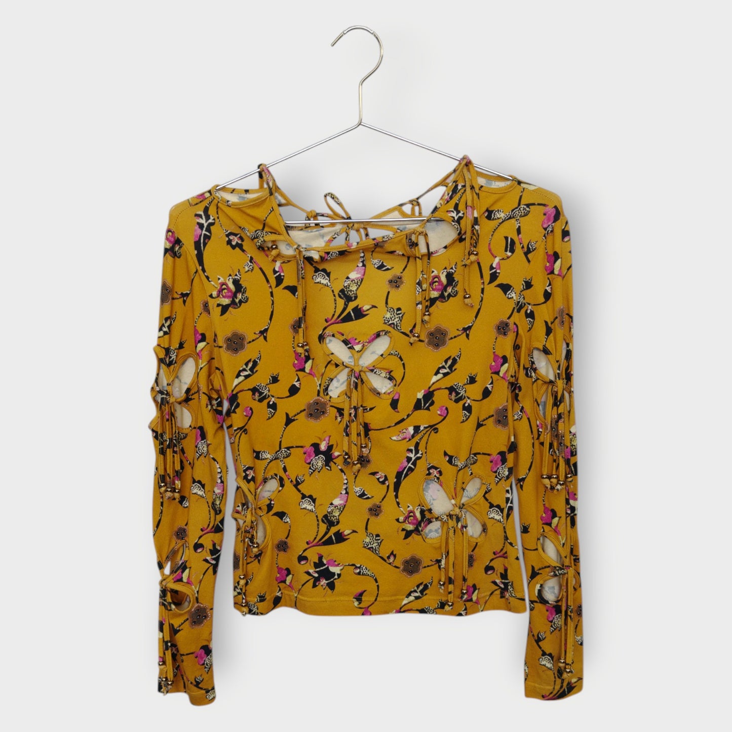 Floral Cut Out Long Sleeve