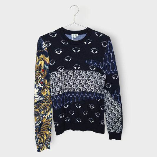 Multi Print Knitted Sweater