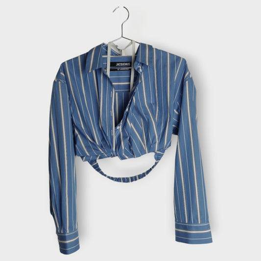 Striped Cotton Twisted Shirt