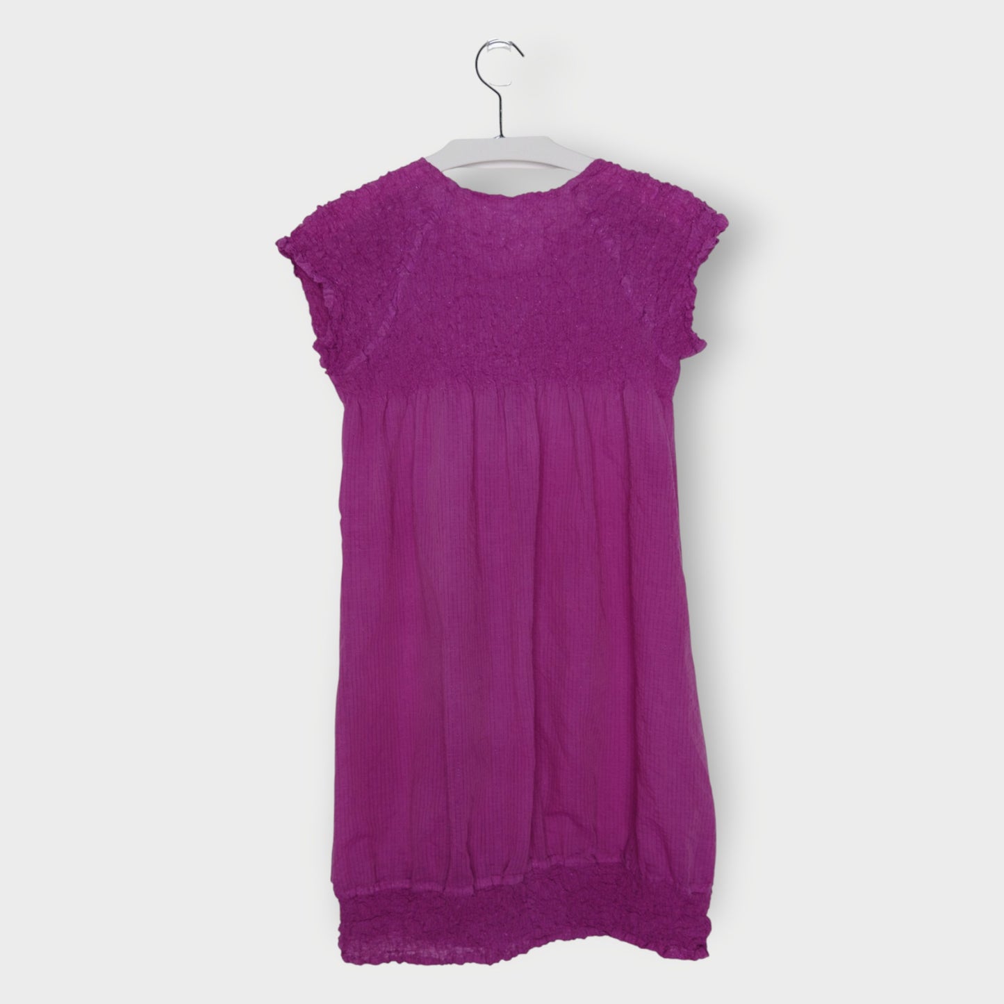 Lurex Stitch Cauliflower Shirt Dress