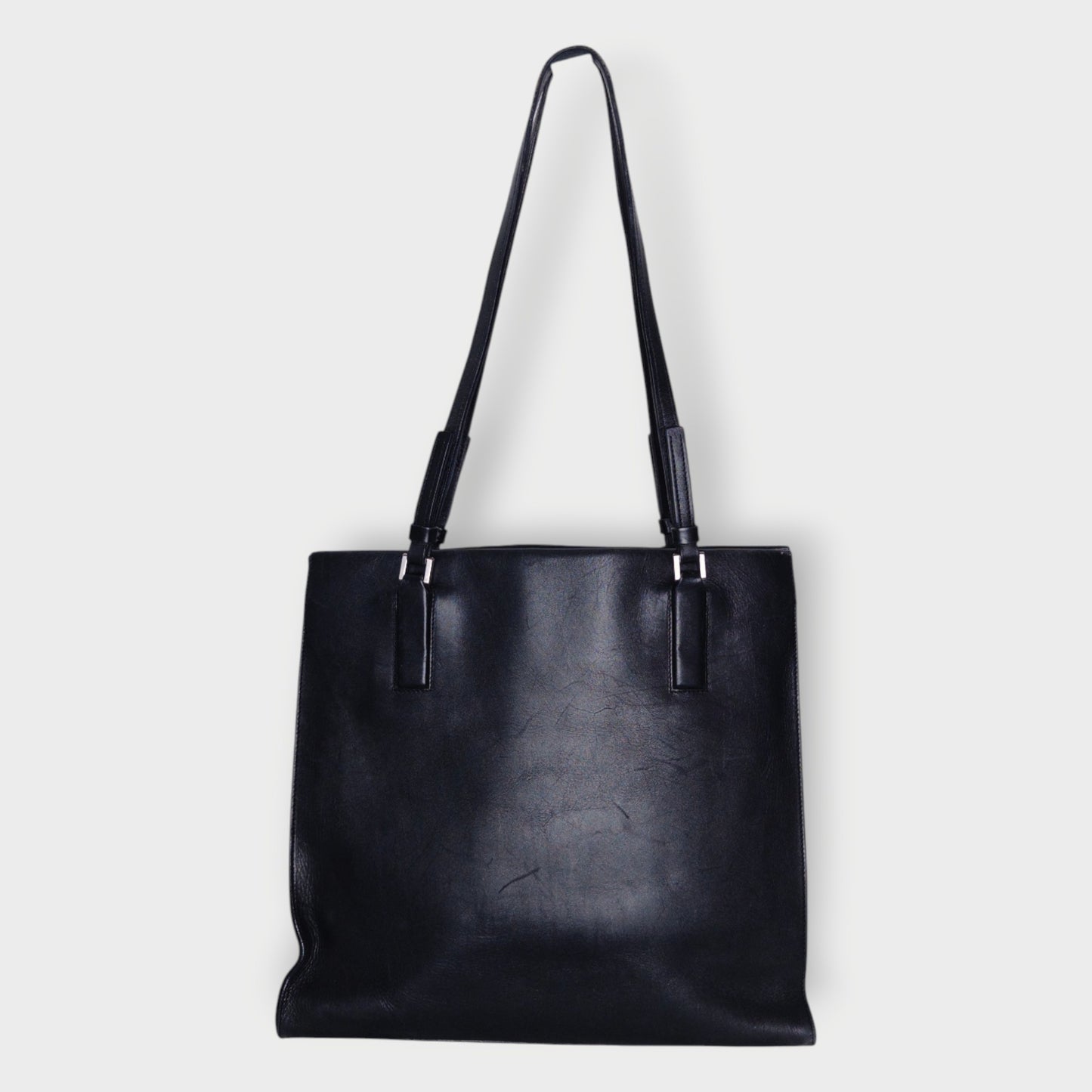 Leather Pocket Detail Tote Bag