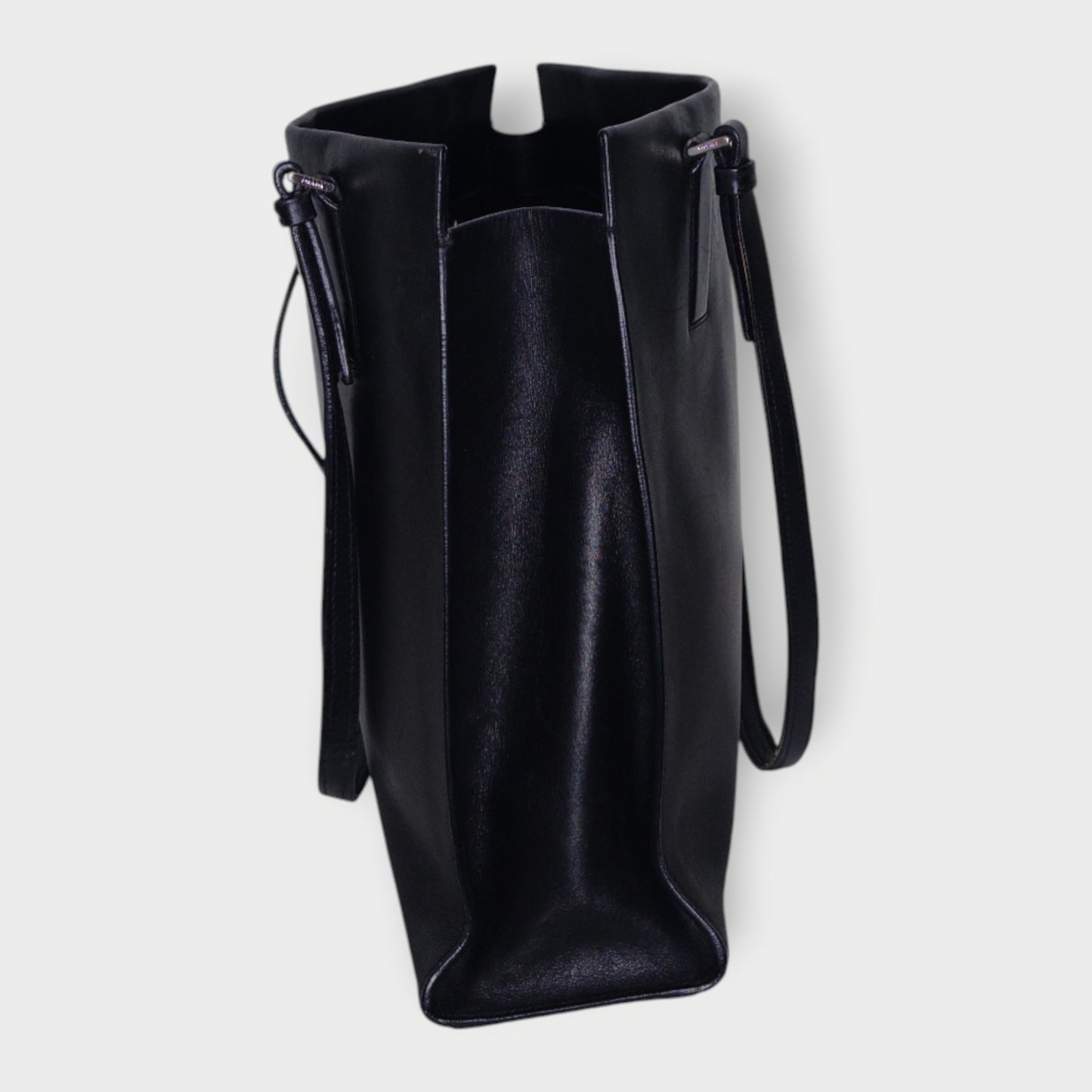 Leather Pocket Detail Tote Bag