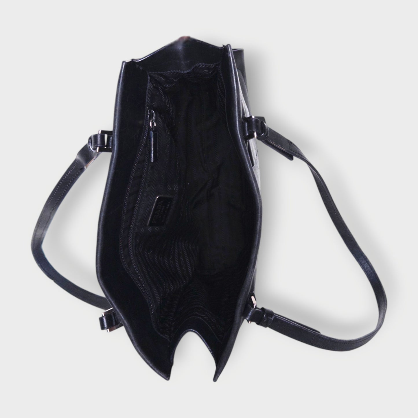 Leather Pocket Detail Tote Bag