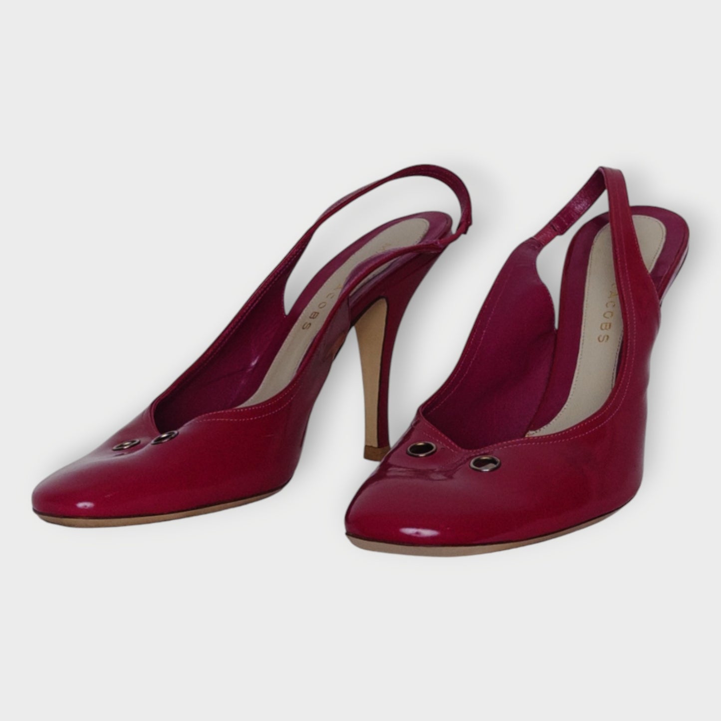 Leather Slingback Heels