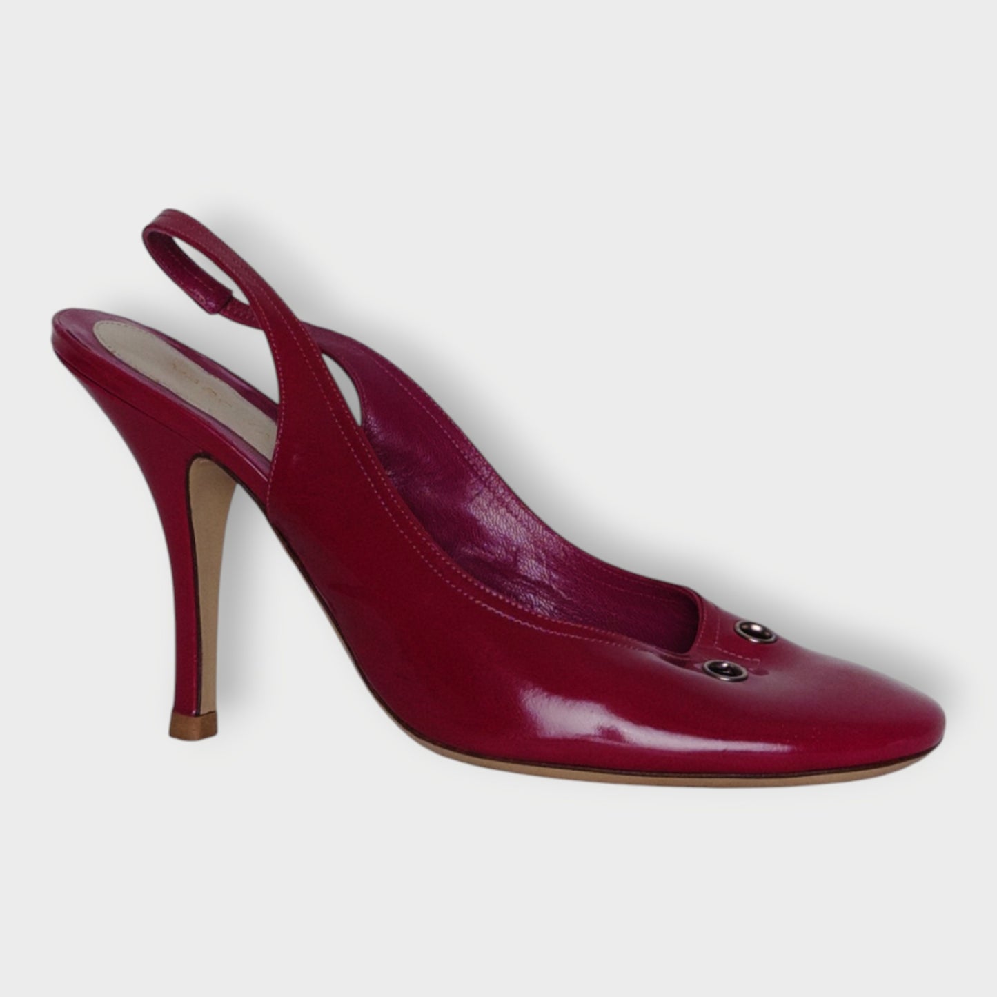 Leather Slingback Heels