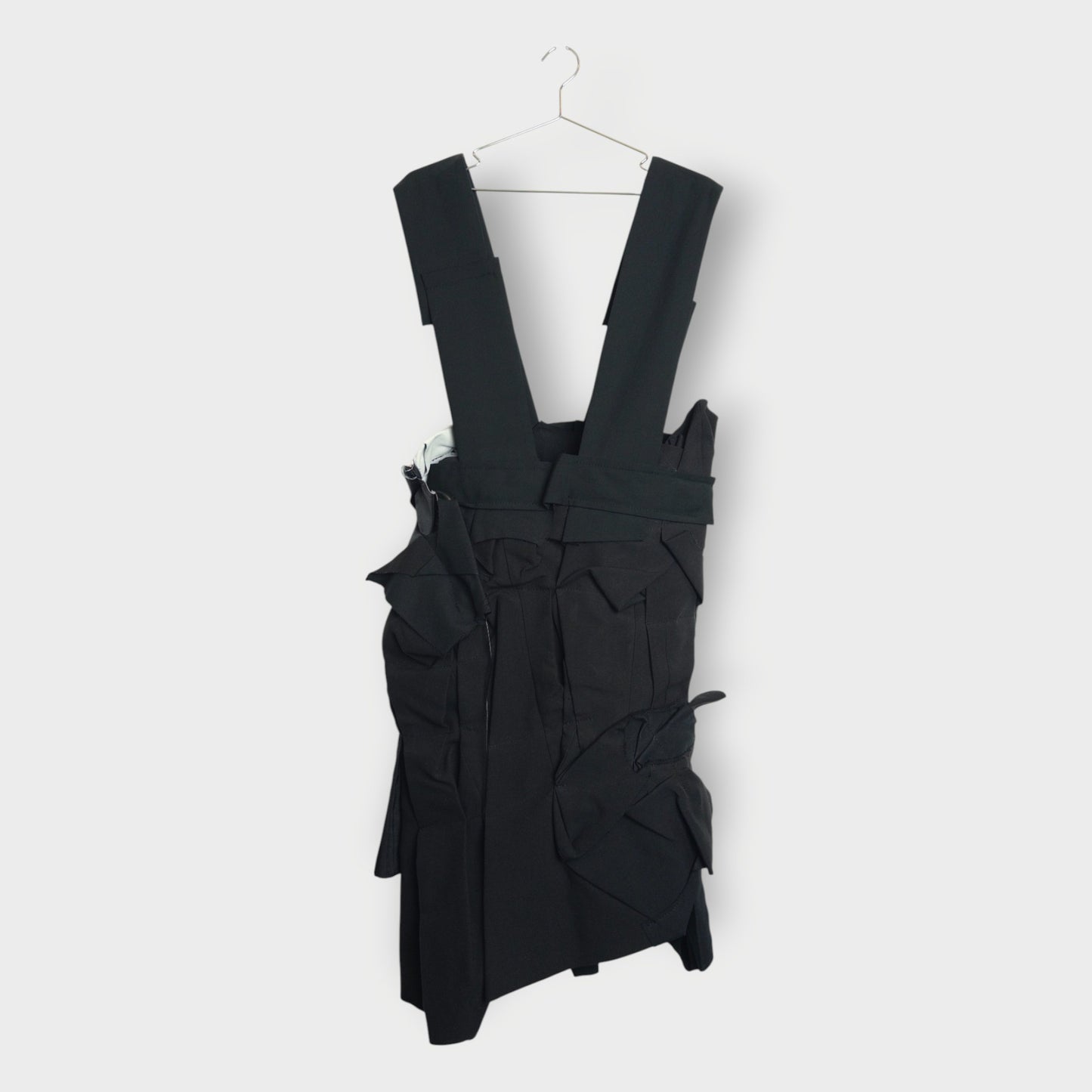 Pleat Wool Pinafore