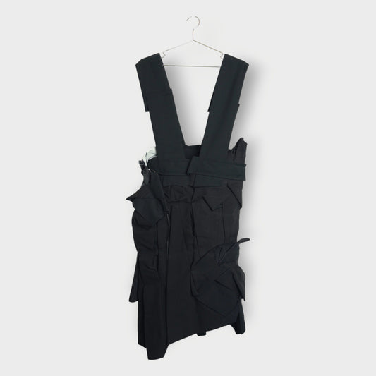 Pleat Wool Pinafore