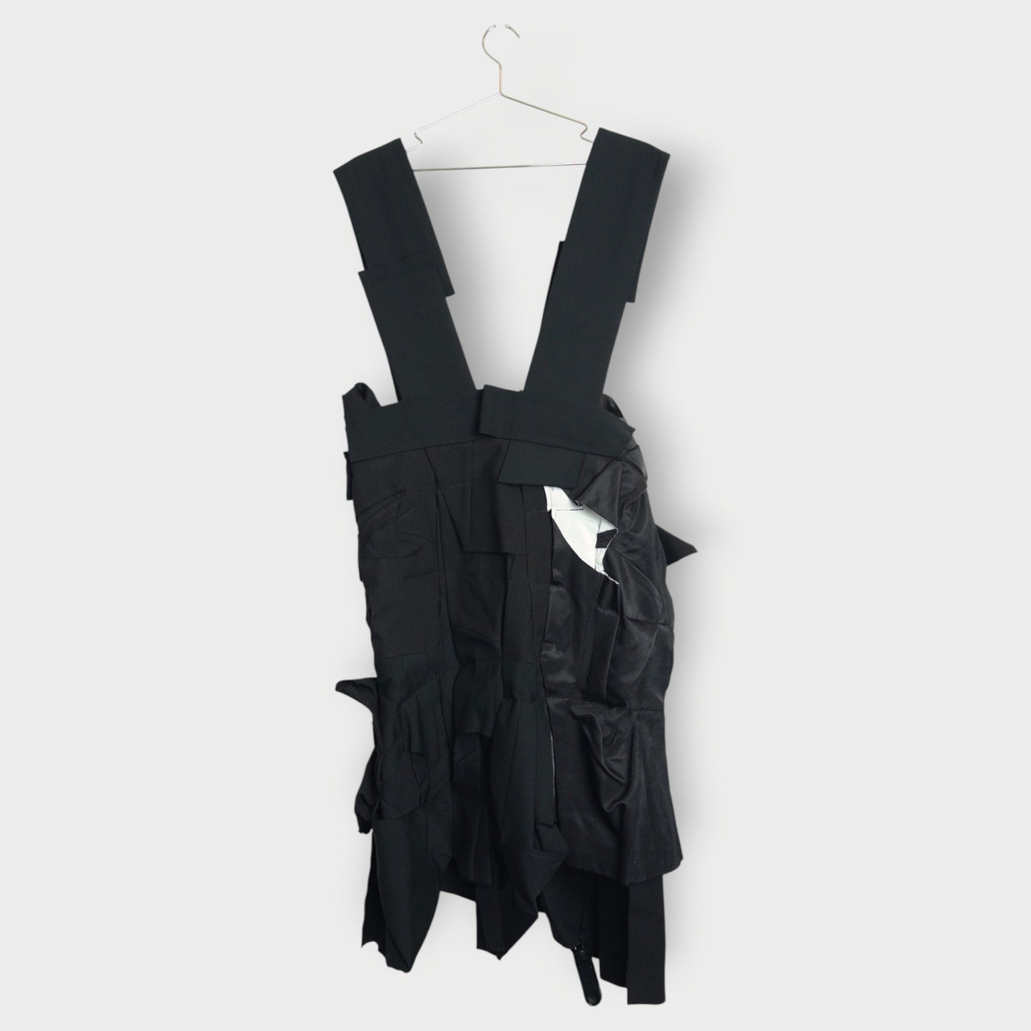 Pleat Wool Pinafore