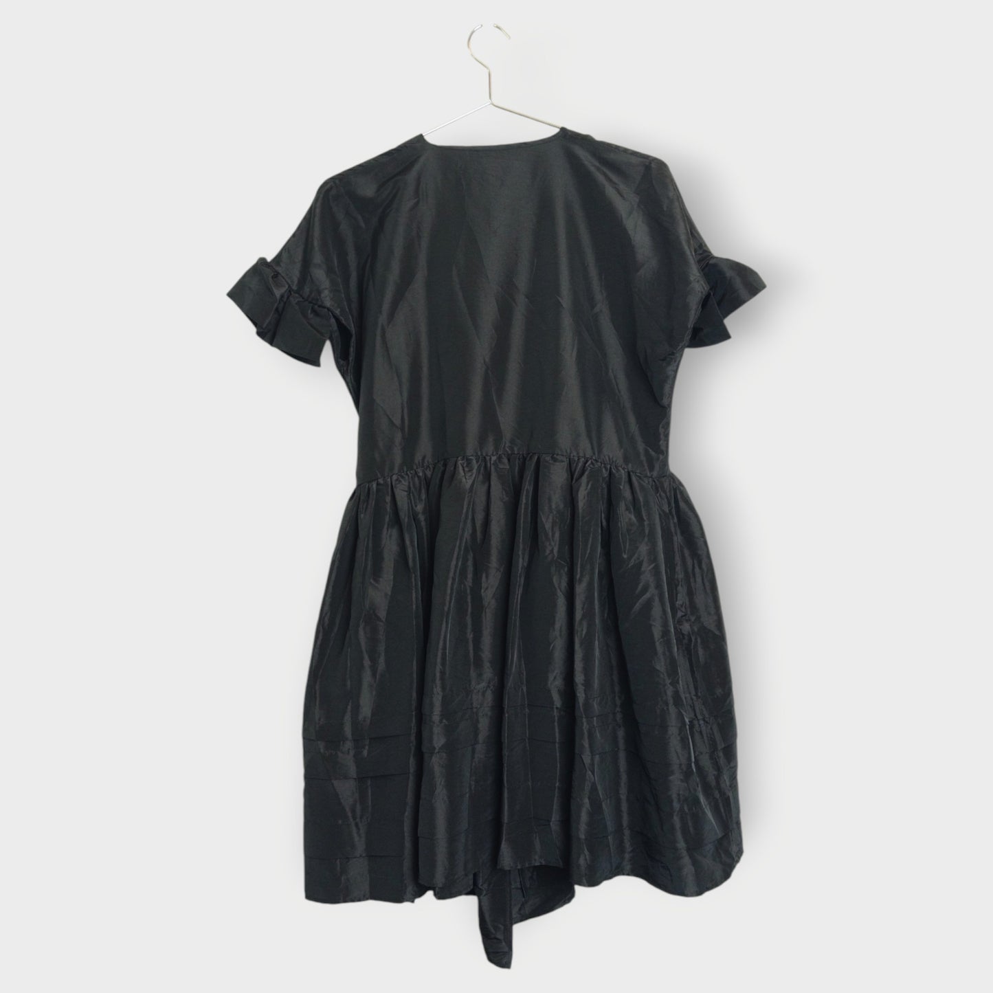 Frill Sleeve Wrap Dress