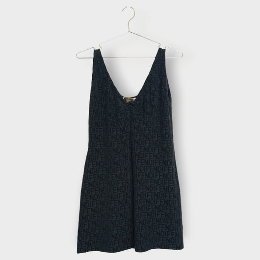 Monogram Slip Dress