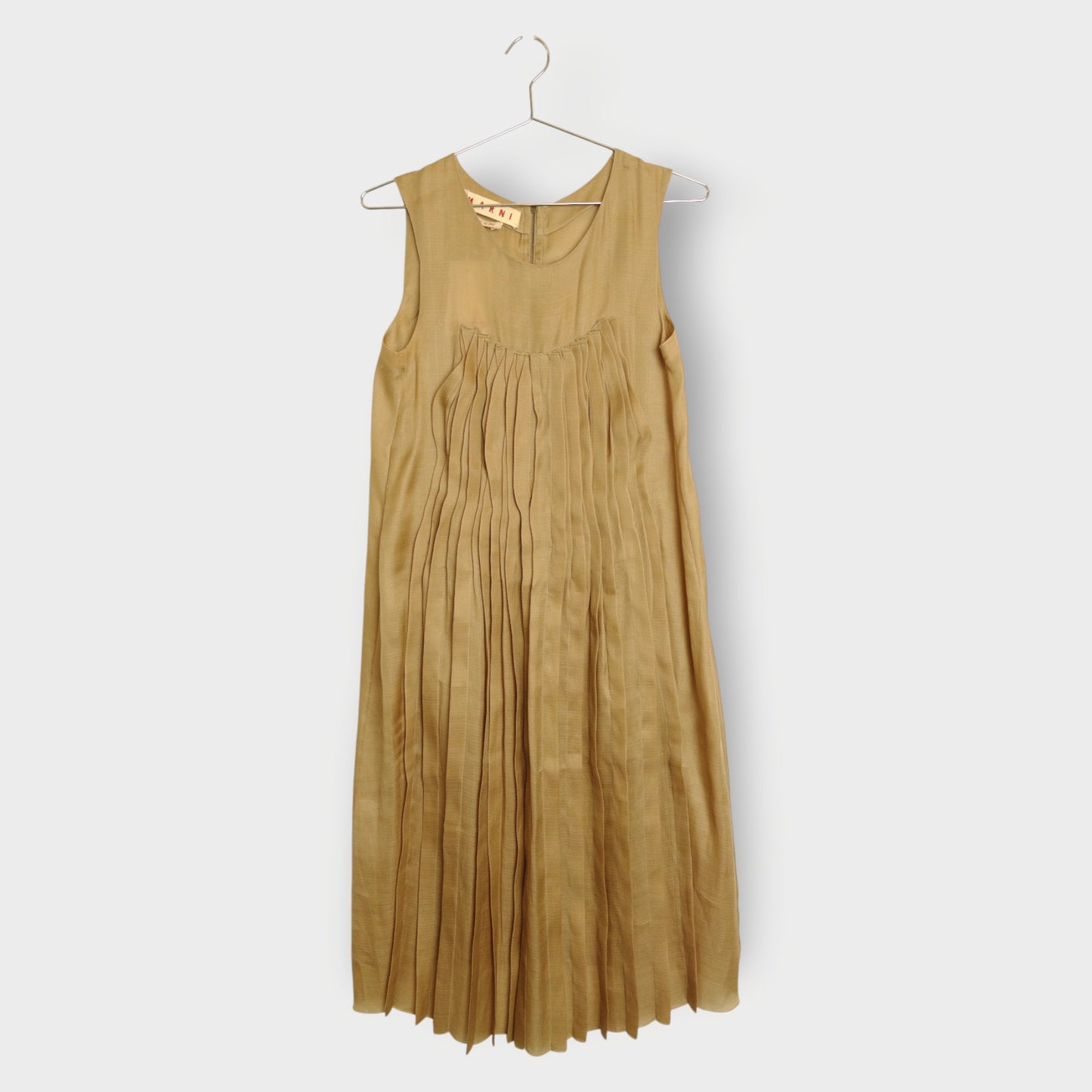 Silk Pleated Maxi Dress