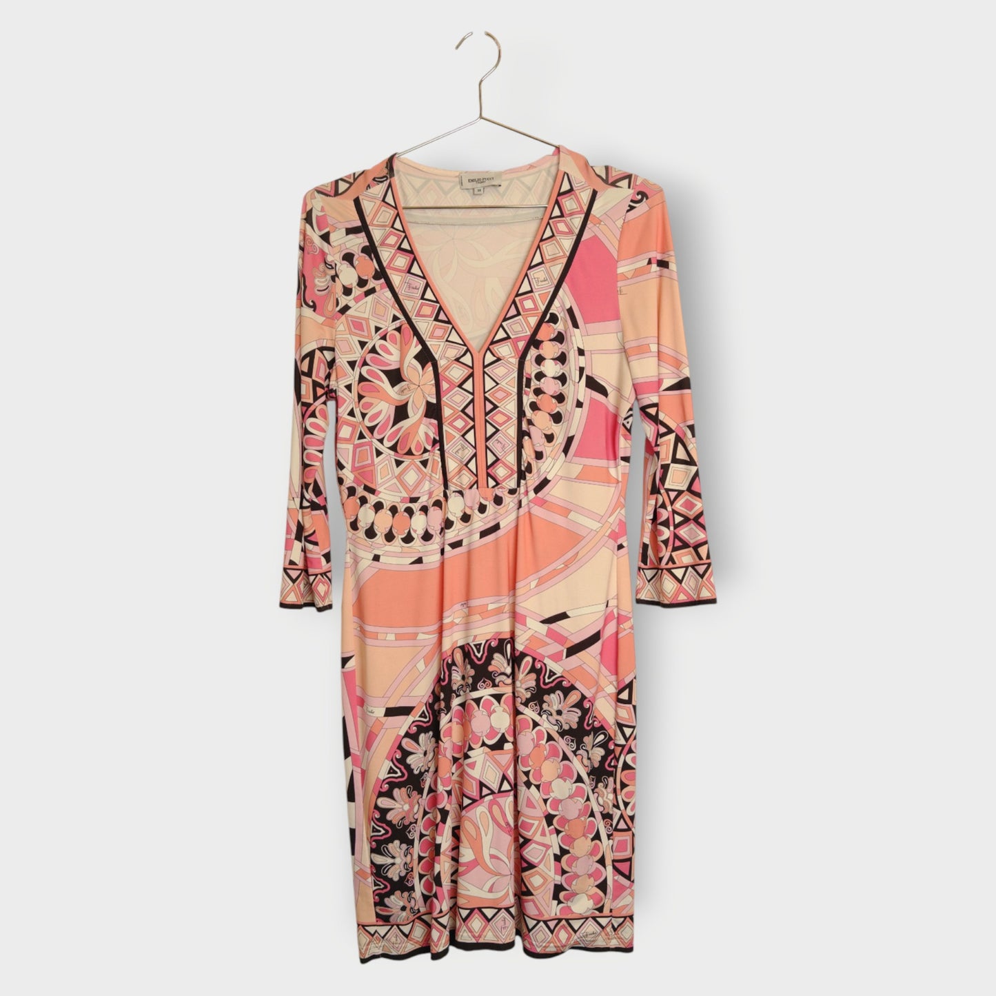 Print Long Sleeve Dress