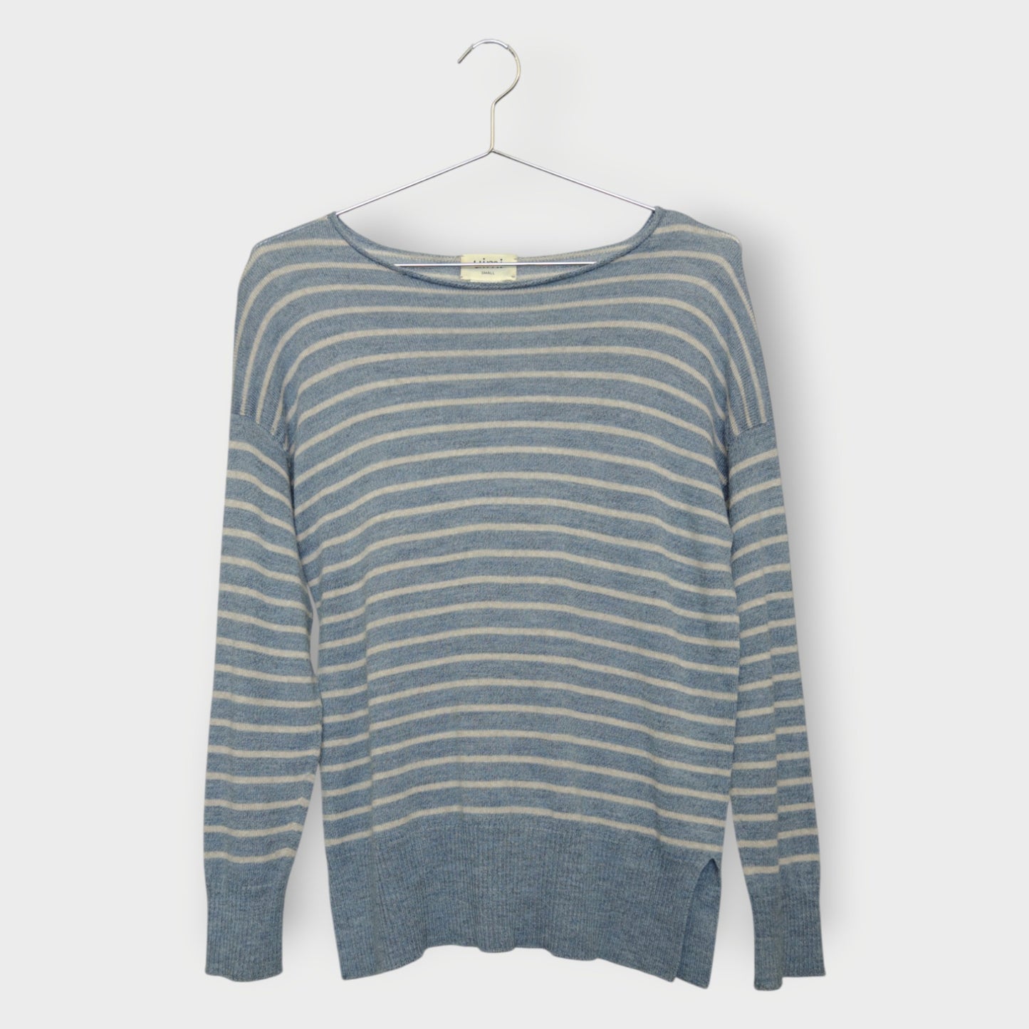 Merino Wool Stripe Knit Top
