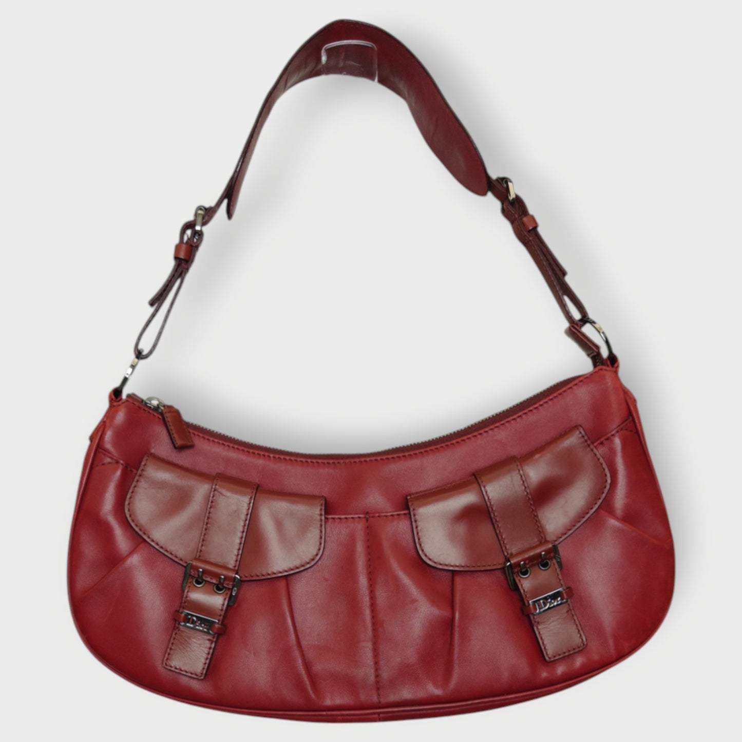 Red Bondage Croissant Bag