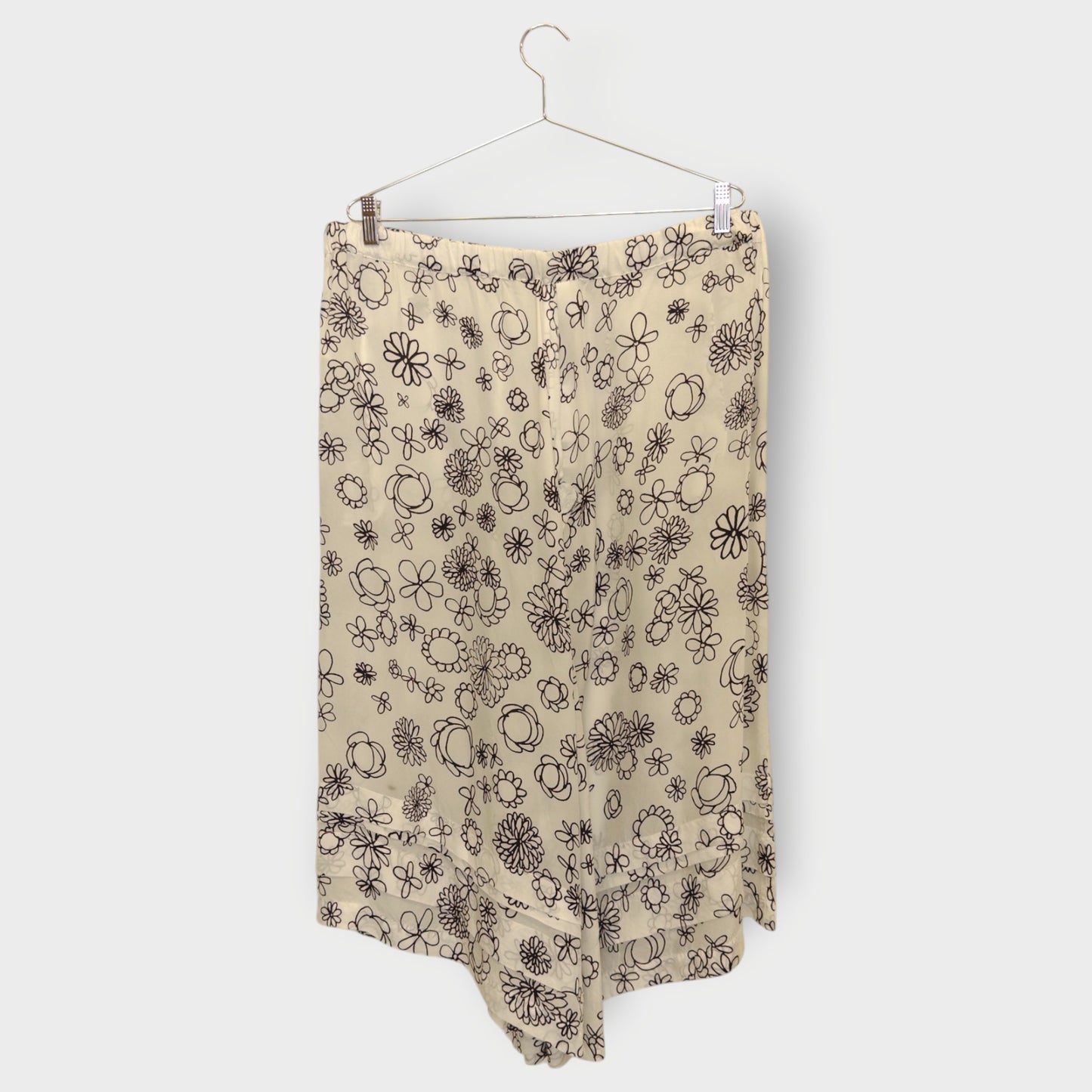 Daisy Floral Exposed Seam Layer Skirt