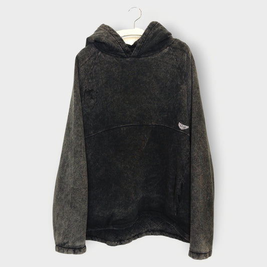 Acid Wash Quilted Hoodie