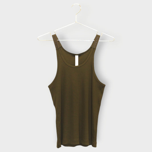 Ribbed Tank & Logo Strap