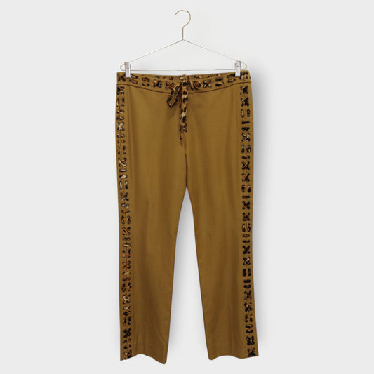 Leopard Lace Up Pant