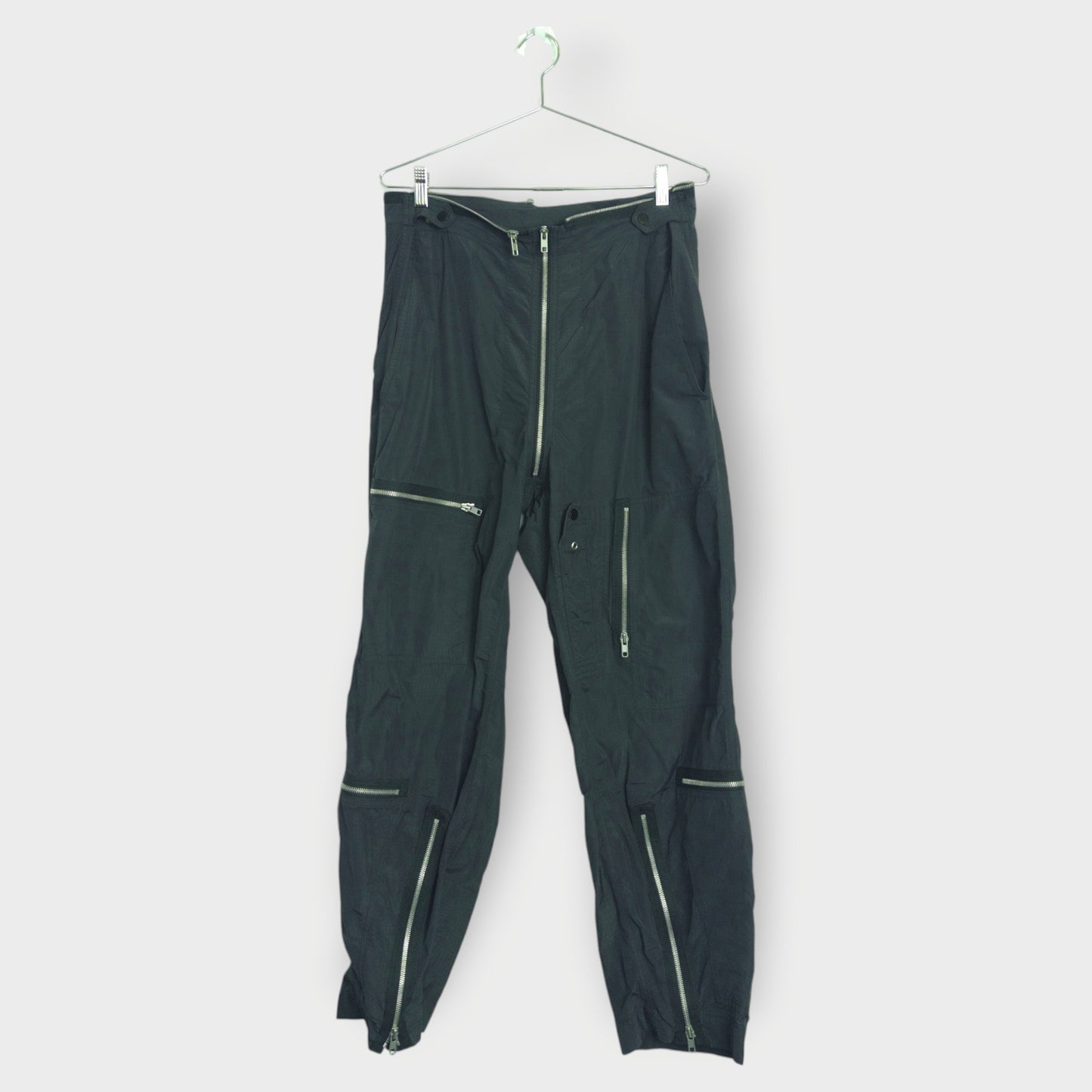 Zip Nylon Cargo Pants