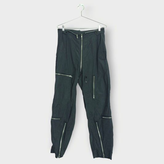 Zip Nylon Cargo Pants