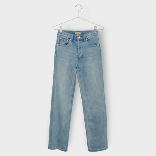 Button Fly Wide Leg Jeans