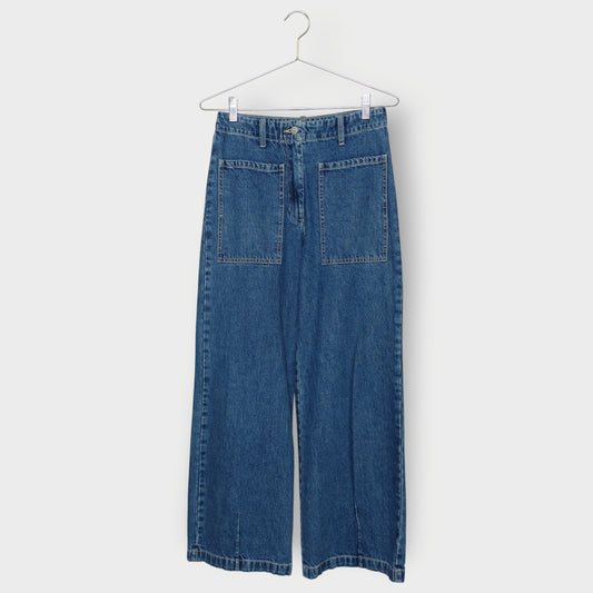 Front Pocket Wide Leg Jeans