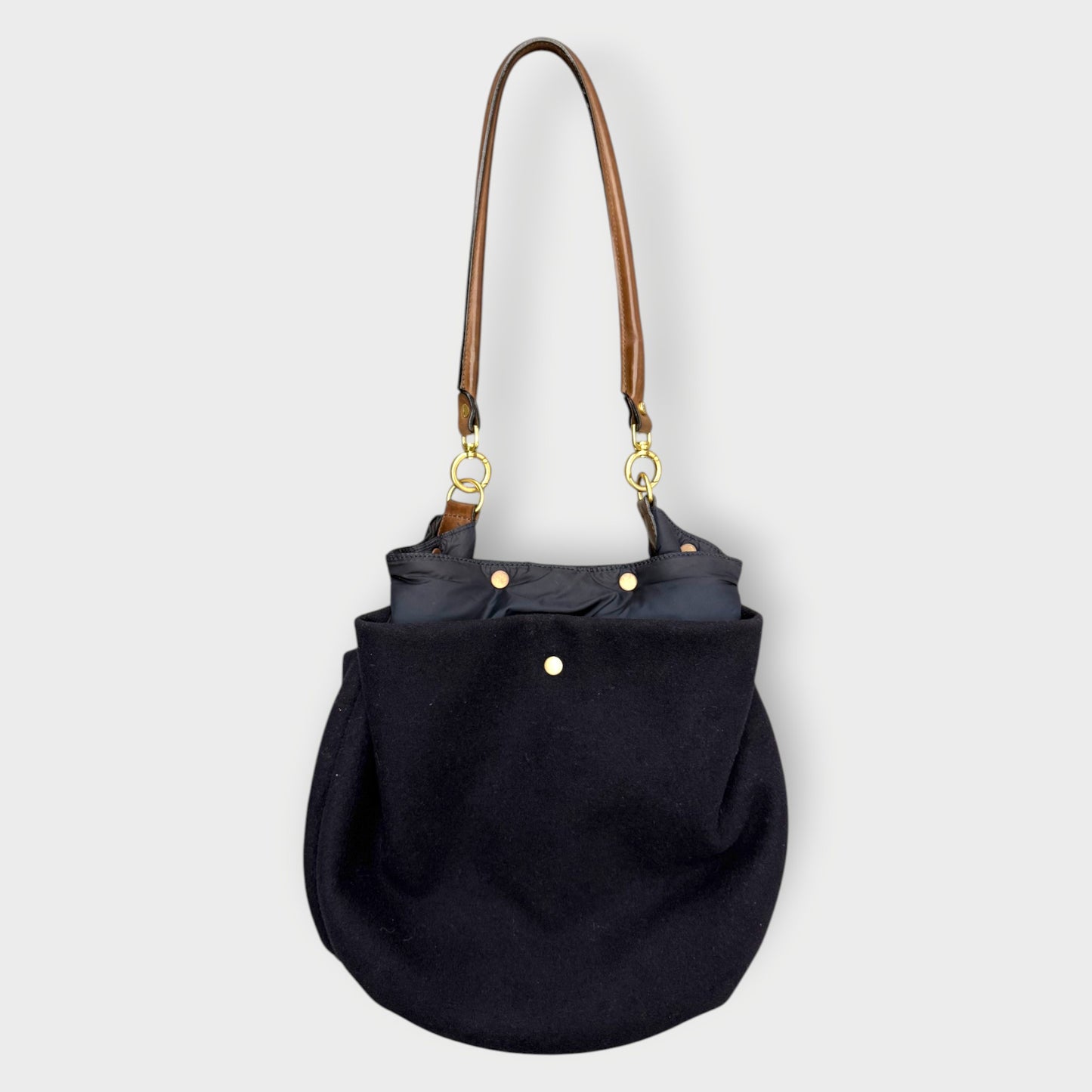 Felt Nylon Bucket Bag
