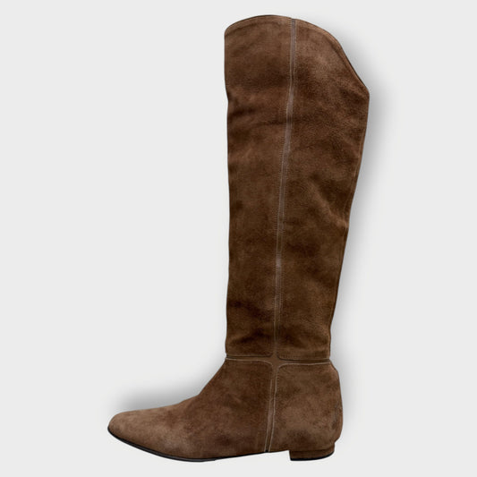 Suede Knee High Boots